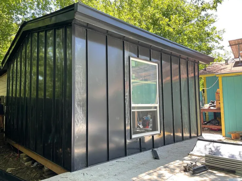 Black standing seam metal wall panels for Roof Inspection in Fort Riley